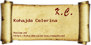 Kohajda Celerina névjegykártya